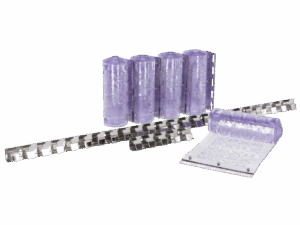 Fliegen-Streifenvorhang-Set PVC